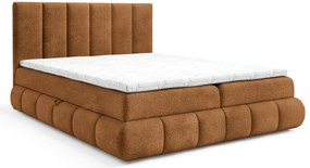 Łóżko kontynentalne w kolorze koniaku 5 rozmiarów W9-D37