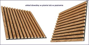 Panele akustyczne 6 szt. dąb fornir W0-E20