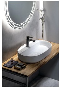 Biała ceramiczna umywalka 60x40 cm Infinity Oval – Sapho