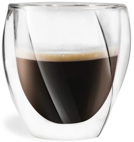 Kubki do cappuccino z podwójną ścianką zestaw 2 szt. 250 ml Cristallo – Vialli Design