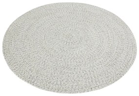 Białobeżowy okrągły dywan odpowiedni na zewnątrz ø 150 cm – NORTHRUGS