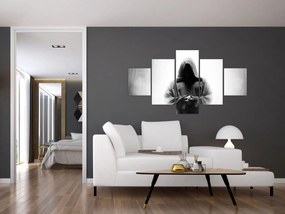 Obraz - Mnich w klasztorze (125x70 cm)