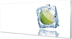 Szkło do Kuchni na Ścianę Kostka Lodu z Limonką