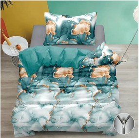 PrzytulneMieszkanie.pl PrzytulneMieszkanie.pl Bawełniana pościel AQUORIX kolorowa Rozmiar pościeli: 70 x 90 cm | 140 x 200 cm