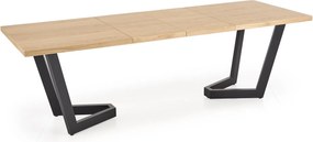 Rozkładany stół w stylu industrialnym Massive 2 Halmar dąb naturalny