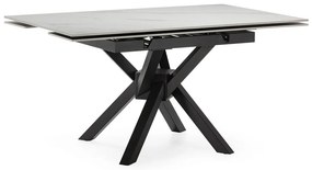 Rozkładany stół z dodatkowym blatem z kamiennym blatem 90x150 cm Arlene – Marckeric