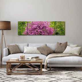 Obraz kwitnącego drzewa na łące (170x50 cm)
