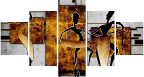 Obraz - Motywy kultury afrykańskiej (125x70 cm)