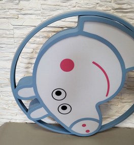 Plafon lampa LED sufitowa AT91-PEPA NIEBIESKA