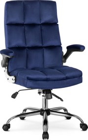 Pikowane krzesło biurowe z weluru London