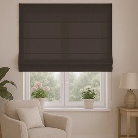 Roleta rzymska welurowa na wymiar Velutto espresso - do 140 cm