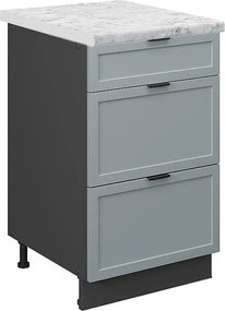 Szafka dolna do kuchni jasnoniebiesko-szary 50x60x82 fame-line