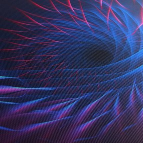 Obraz - abstrakcja kwiatu (170x50 cm)