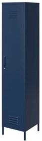 Niebieska metalowa szafka 38x185 cm Bradford – Queer Eye