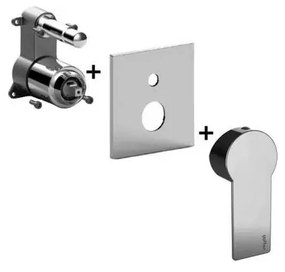 Paffoni - Podtynkowa bateria prysznicowa TANGO, chrom błyszczący