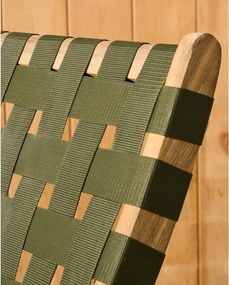 Zielony drewniany fotel ogrodowy Chabeli – Kave Home