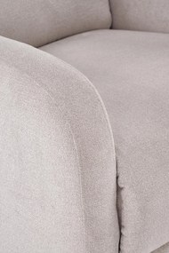 Fotel wypoczynkowy elektryczny rozkładany z masażerem beżowy CARINIO