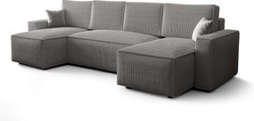 BEDANTE Narożnik AMBRO U Poso 55 z funkcją spania i pojemnikiem, kształt U, rozkładana sofa