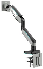 Uchwyt na monitor 49 cali, szaro-czarny LED RGB X-ARM