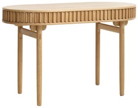 Biurko w dekorze dębu 60x120 cm Carno – Unique Furniture