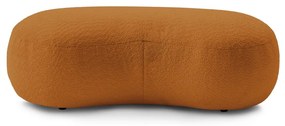 Musztardowy podnóżek z materiału bouclé Saint-Germain – Bobochic Paris