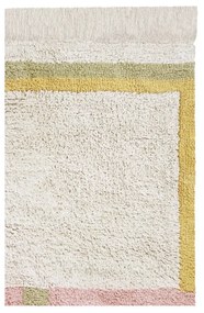 Różowo-kremowy bawełniany dywan tkany ręcznie odpowiedni do prania 200x300 cm Lanes Vintage Nude – Lorena Canals