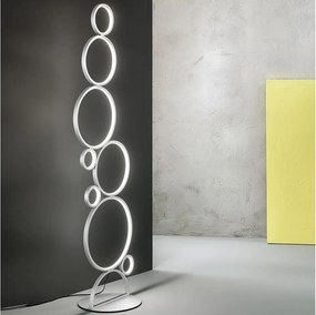 Ondaluce - ściemnialna lampa podłogowa POIS LED/52W/230V 160 cm srebrna