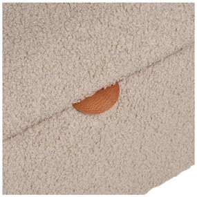 Beżowa ławka z materiału bouclé Harlow – House Nordic