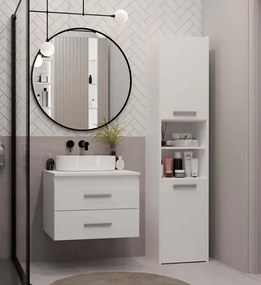 Biała szafka łazienkowa z szufladami  60 cm K2-W16