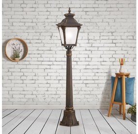Orion - Lampa zewnętrzna AIKO 1xE27/60W/230V 115 cm IP23 brąz/patina