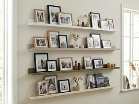 Półka ścienna na obrazy FOTOPLANK 120 cm, biała