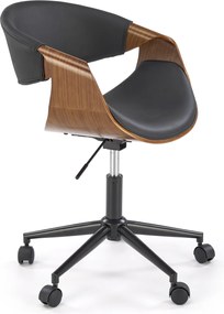 Obrotowe krzesło biurowe ze sklejki giętej Bilbo Halmar