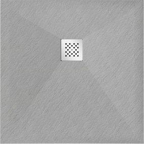 Mexen Stone+ brodzik kompozytowy kwadratowy 70 x 70 cm, szary-beton - 44617070