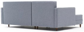 Narożna rozkładana sofa Aydam Left Blue