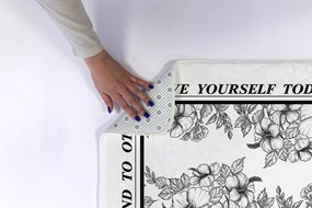 Dywanik łazienkowy antypoślizgowy Dywanik łazienkowy antypoślizgowy Kwiaty