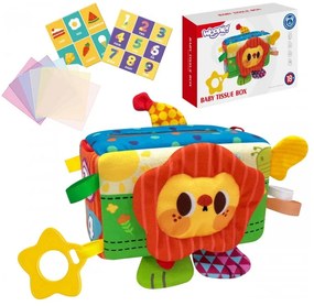 Woopie baby zabawka edukacyjna sensoryczna pani metka pudełeczko chusteczek