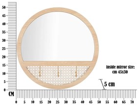 Lustro ścienne ø 50 cm Fuji – Mauro Ferretti