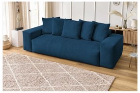 Ciemnoniebieska sztruksowa sofa 280 cm Voltaire – Bobochic Paris