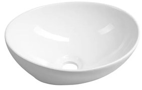 Biała ceramiczna umywalka 42x34 cm Aqualine – Sapho