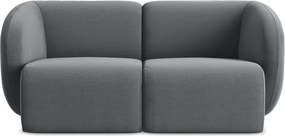 Szara aksamitna sofa 174 cm Lani – Makamii