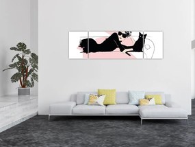 Obraz - Modna dama (170x50 cm)