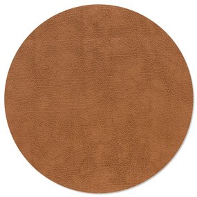 Mata stołowa ze skóry ekologicznej ø 40 cm Circle XL Bull – LIND DNA