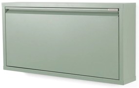 Szarozielona metalowa uchylna szafka na buty 75x37,5x12,5 cm Billy – Spinder Design