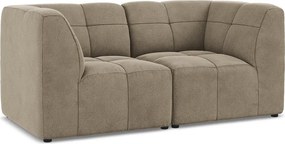 Brązowa aksamitna sofa 180 cm Aloha – Makamii