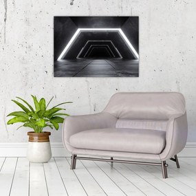 Obraz - Futurystyczny tunel (70x50 cm)