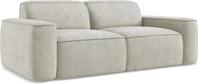 3-osobowa kanapa modułowa - z tkaniny szenilowej - perłowy - OMAO
