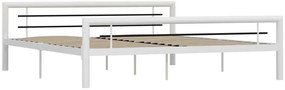 Białe metalowe łóżko 160 x 200 cm K8-Z44