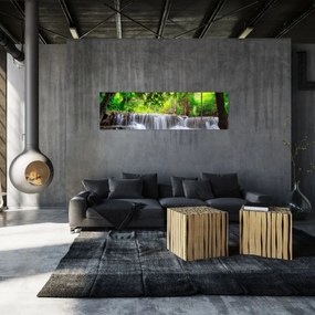 Obraz wodospadu w Kanchanaburi, Tajlandia (170x50 cm)