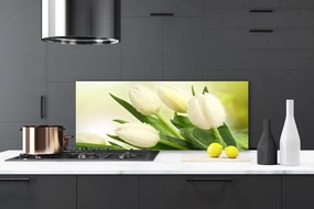 Szkło do Kuchni na Ścianę Wiosenny Bukiet Tulipanów