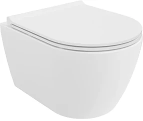 Mexen Carmen miska wc Rimless z deską wolnoopadającą slim, duroplast, biała połysk - 30880500